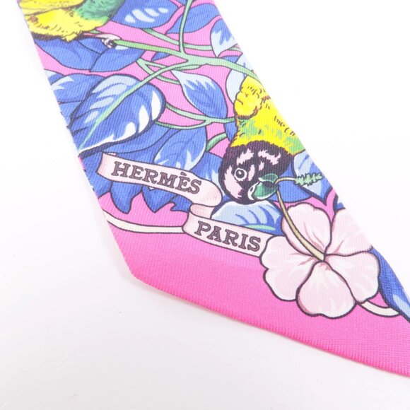 ❤️HERMES Twilly Scarf Scarves Silk ❤️ - Picture 6 of 9